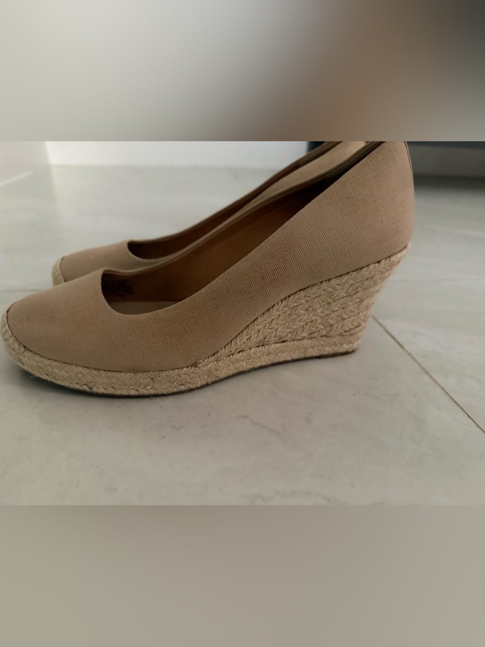 Beige j Crew Espadrille Wedge Pumps - Women's Neutral Wedge Heels